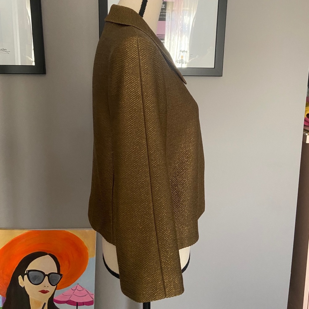 Authentic Chanel Jacket 2000 Collection Bronze M - image 3